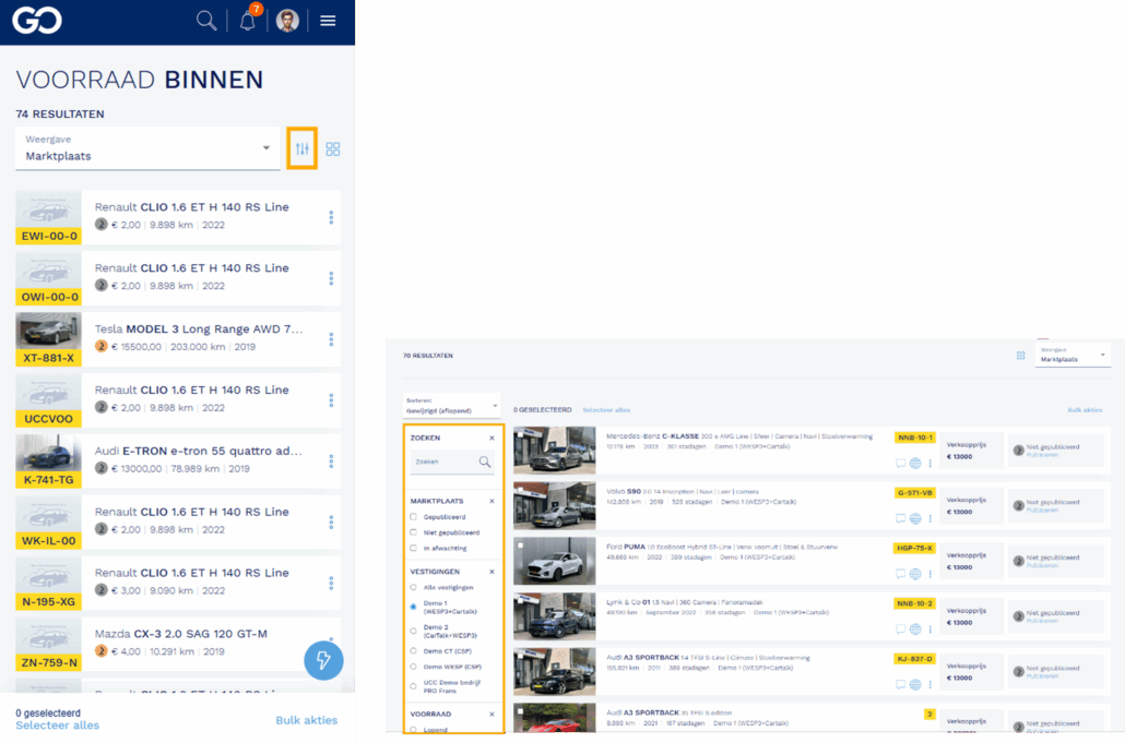 Afbeelding 10-11 vier verschillende weergaven